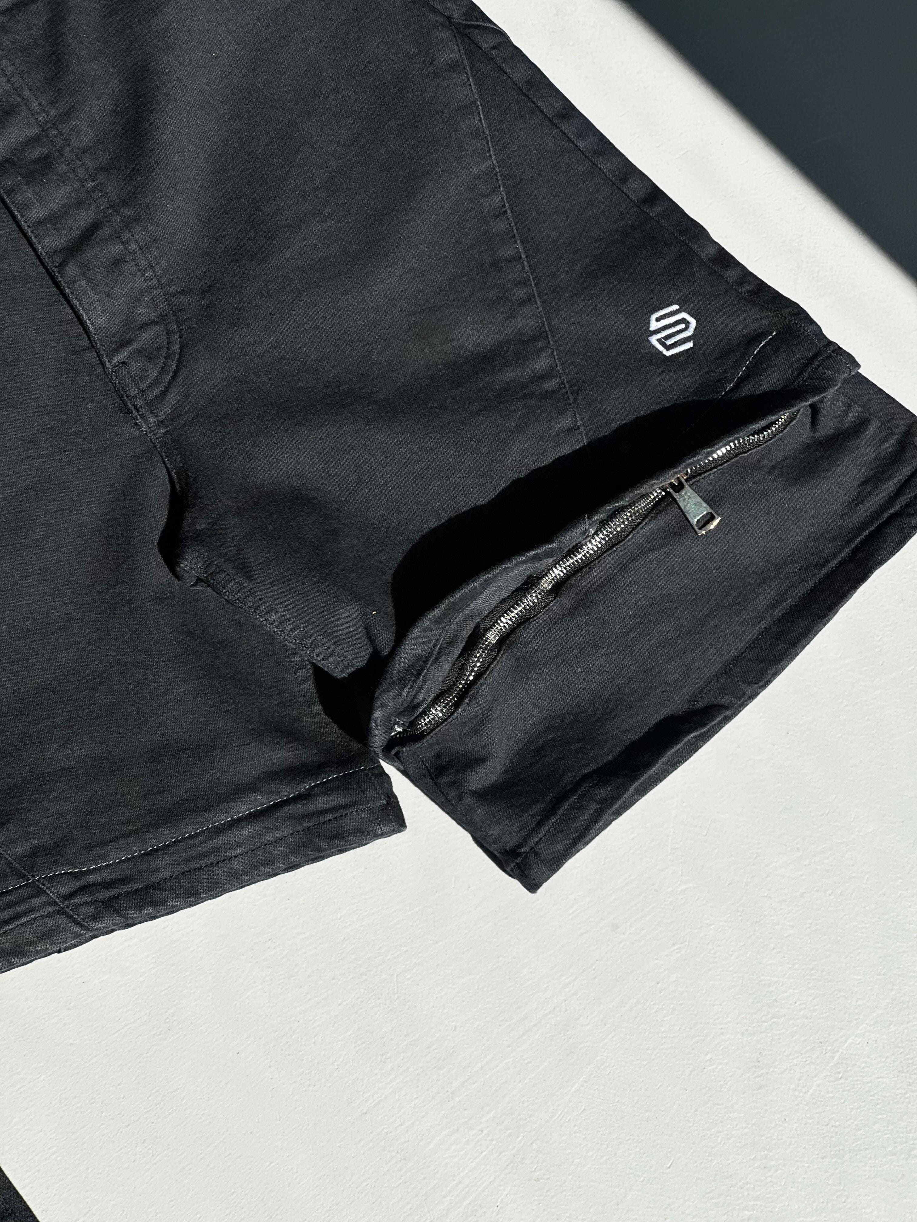 CAPTO Short – Denim modulabile Black