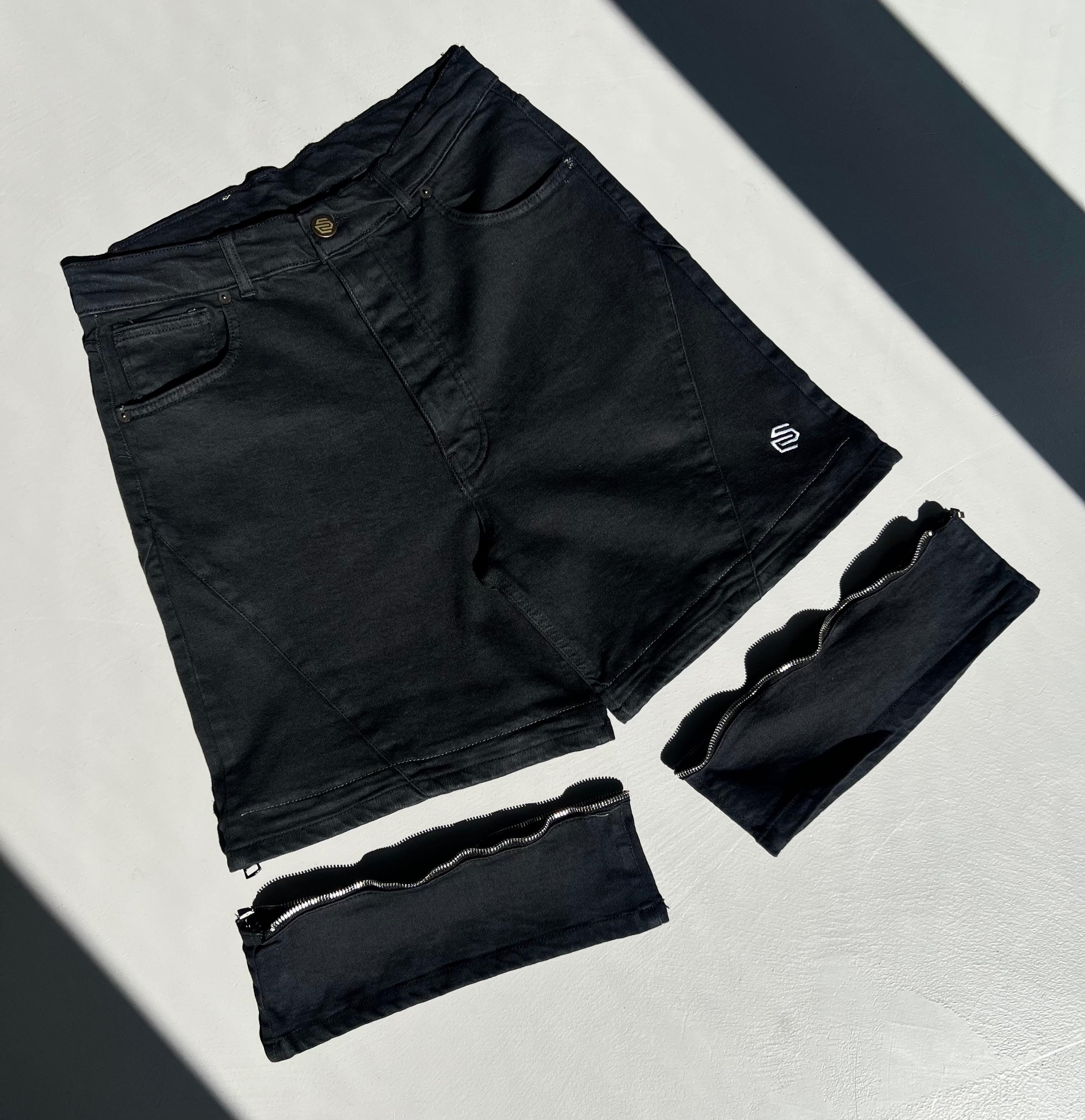 CAPTO Shorts – Denim modulabile Black
