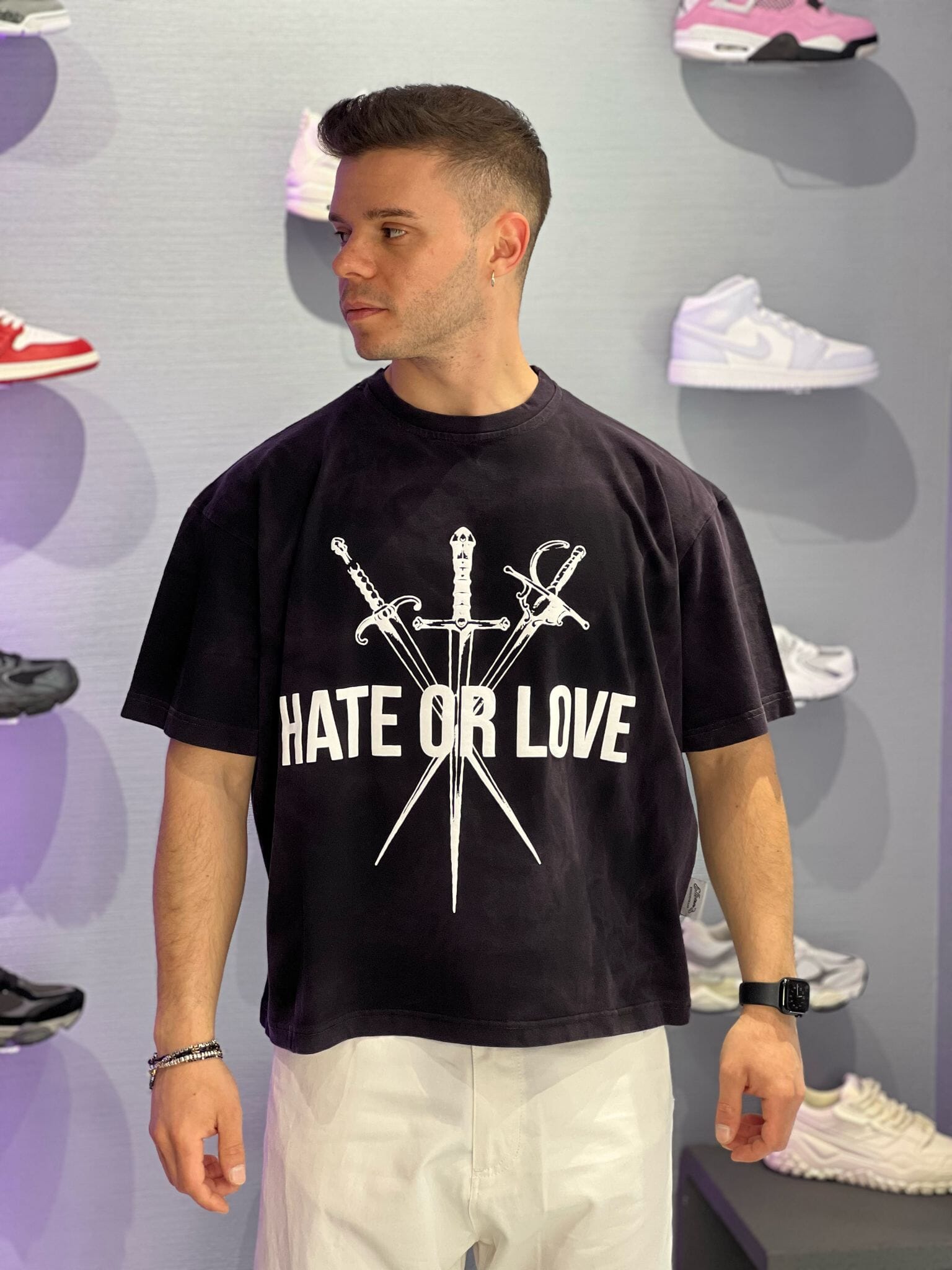 Effemme T-shirt Hate Or Love Violet
