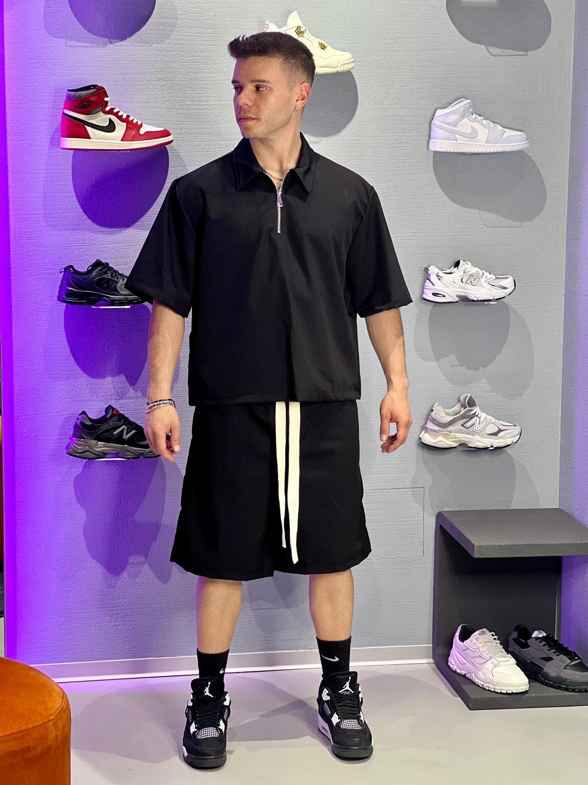 Coordinato Boxy mezza zip
