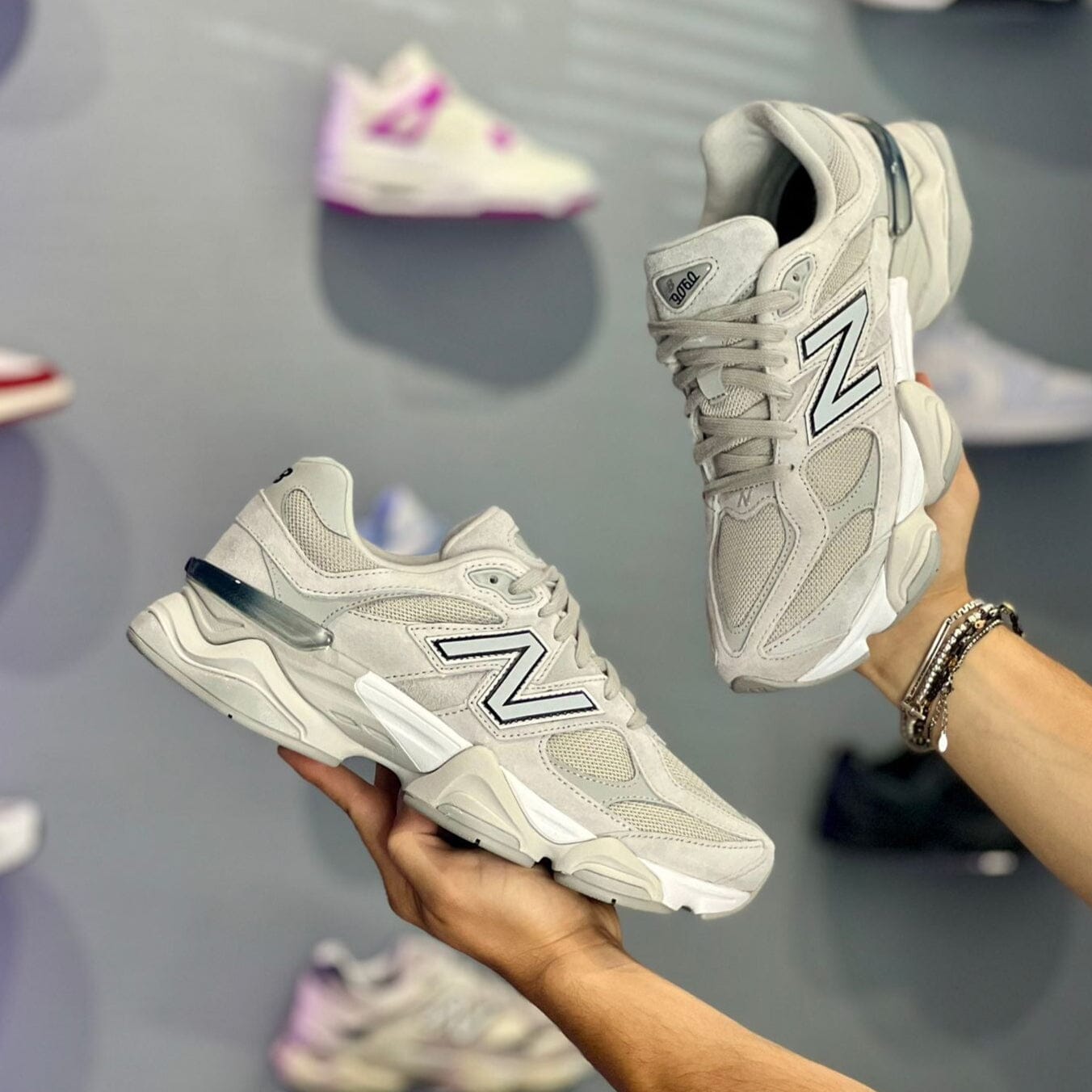 New Balance 9060 Silver Mettalic Grey