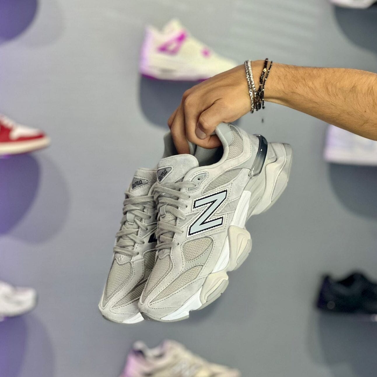 New Balance 9060 Silver Mettalic Grey