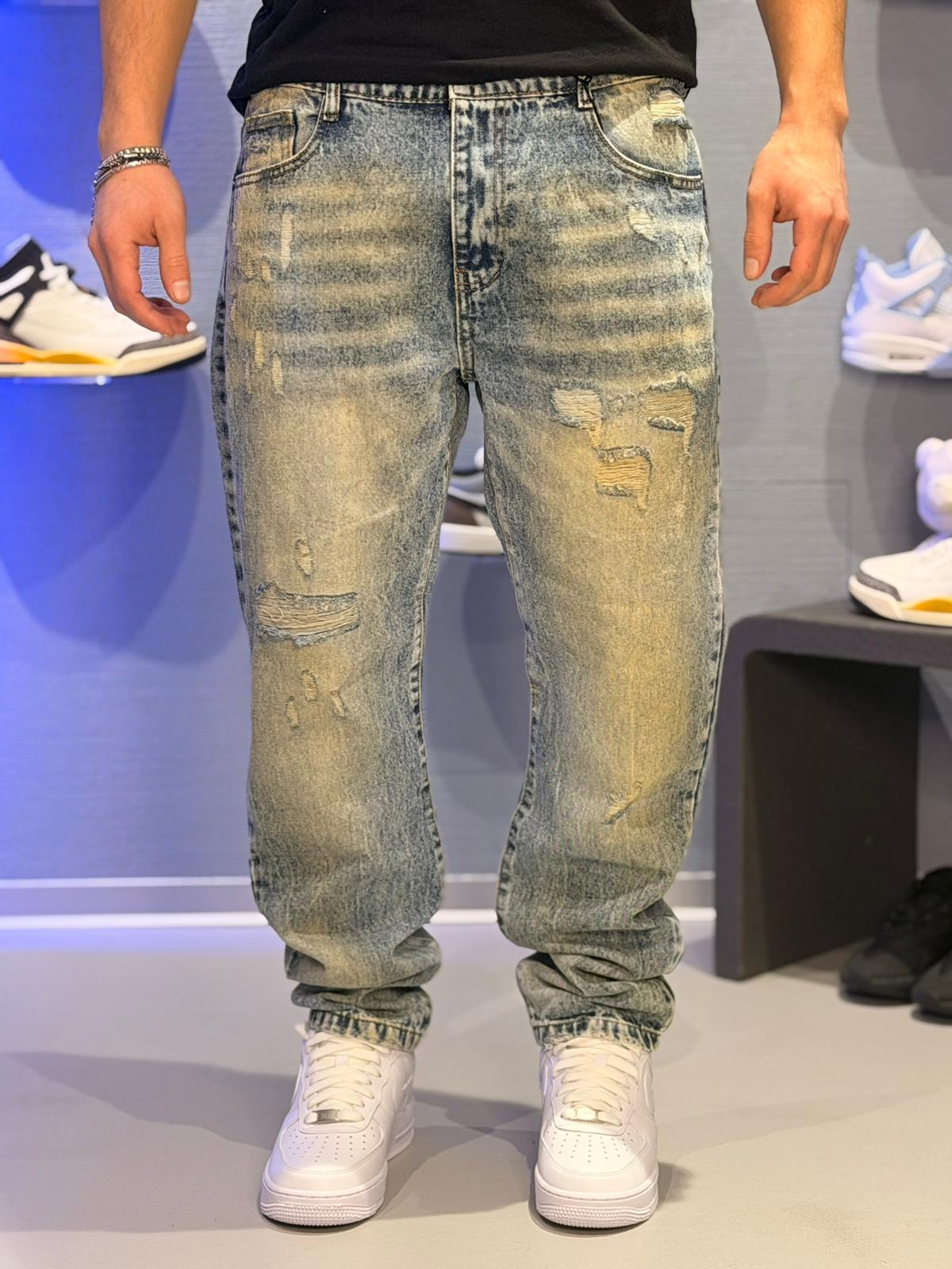 Jeans regular fit stone washed