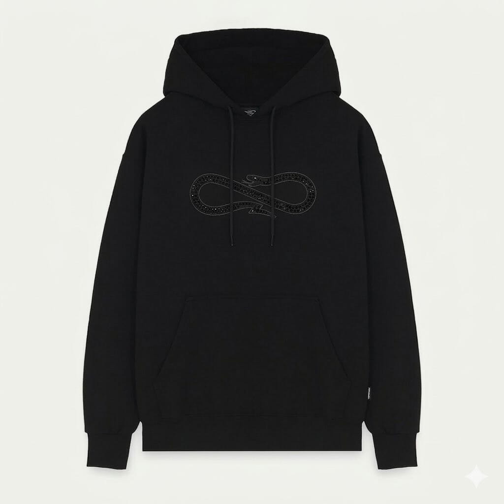 Felpa Propaganda Logo Studs Nera