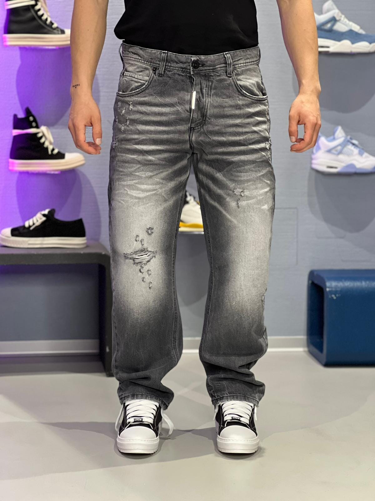Jeans Straight Fit Urban Fade Cianotic