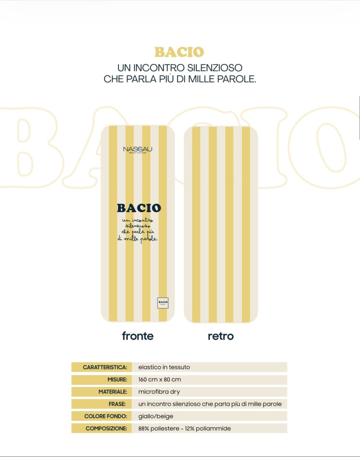 Nassau Beach Culture Telo Mare Bacio