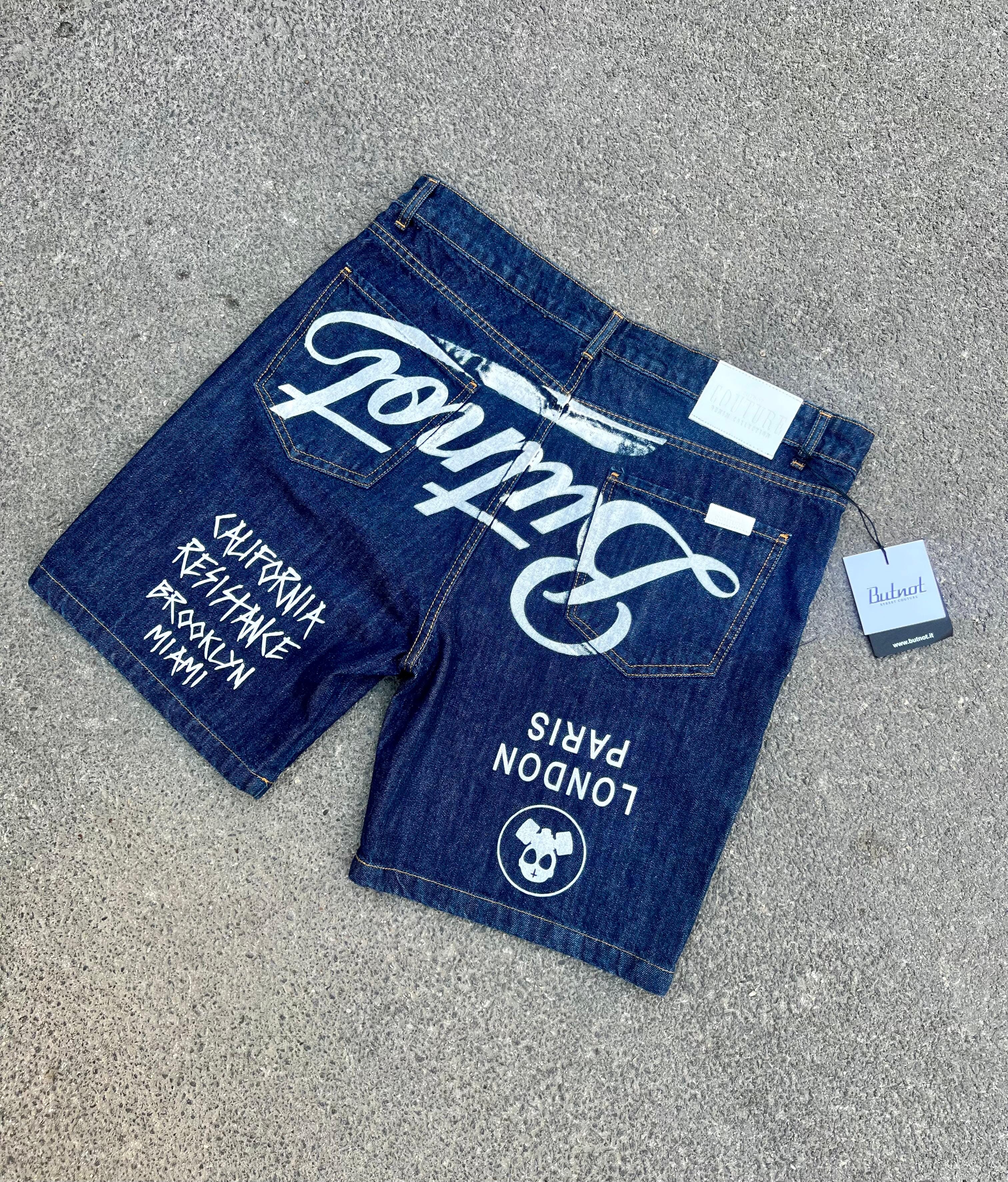 Pantaloncino di jeans Butnot multistampa