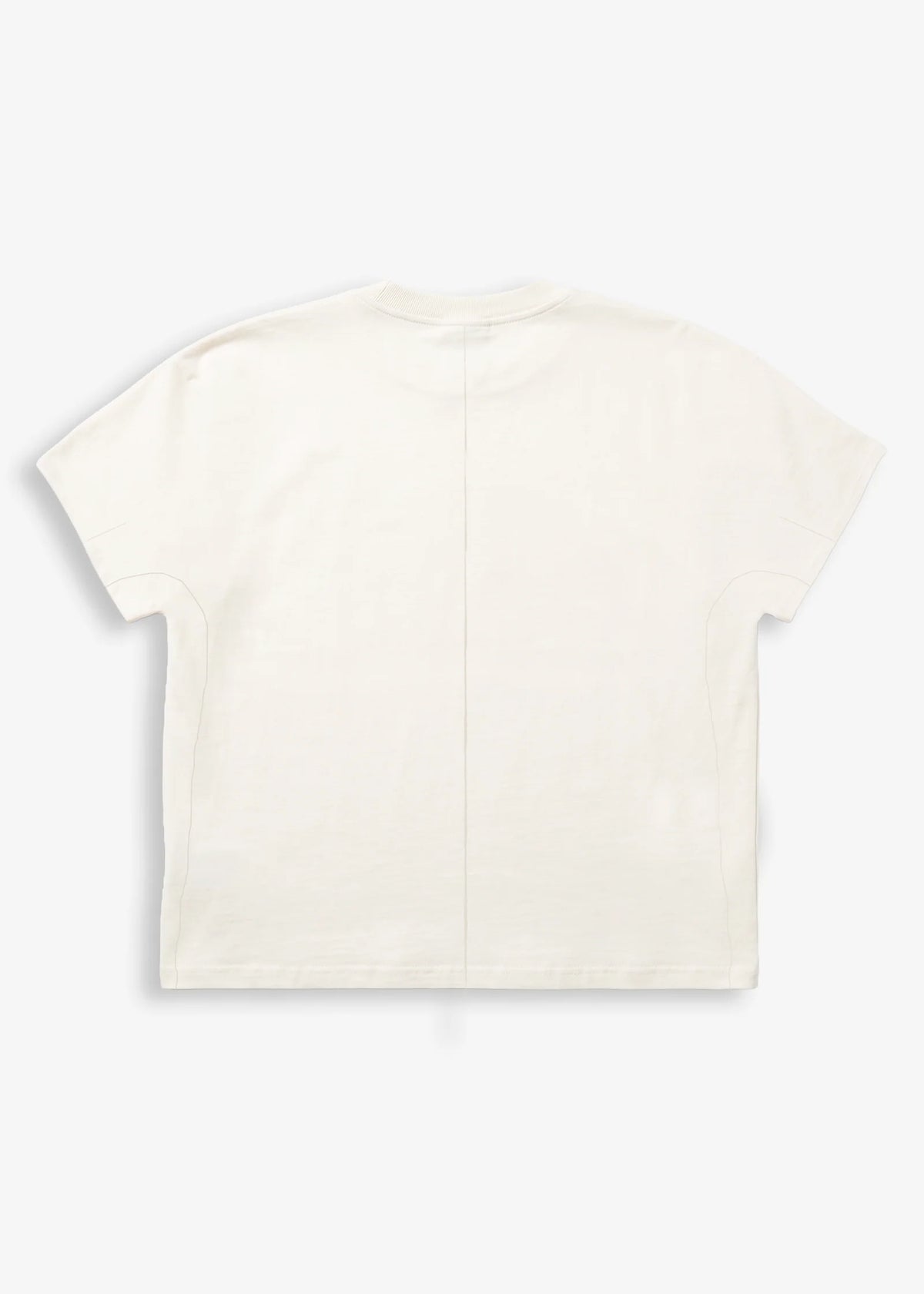 T-shirt Crop Over Crema Minimal Couture