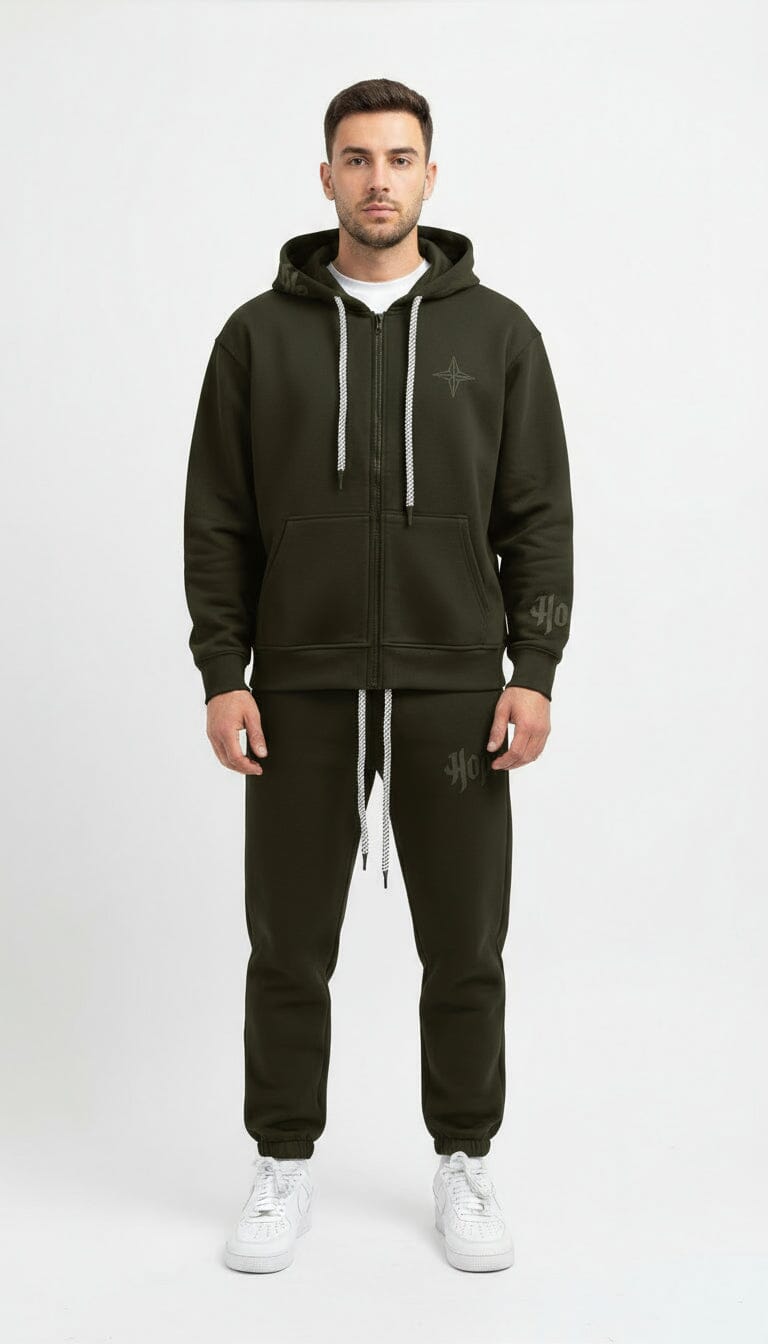 Coordinato Green “Hope” da uomo – Regular fit