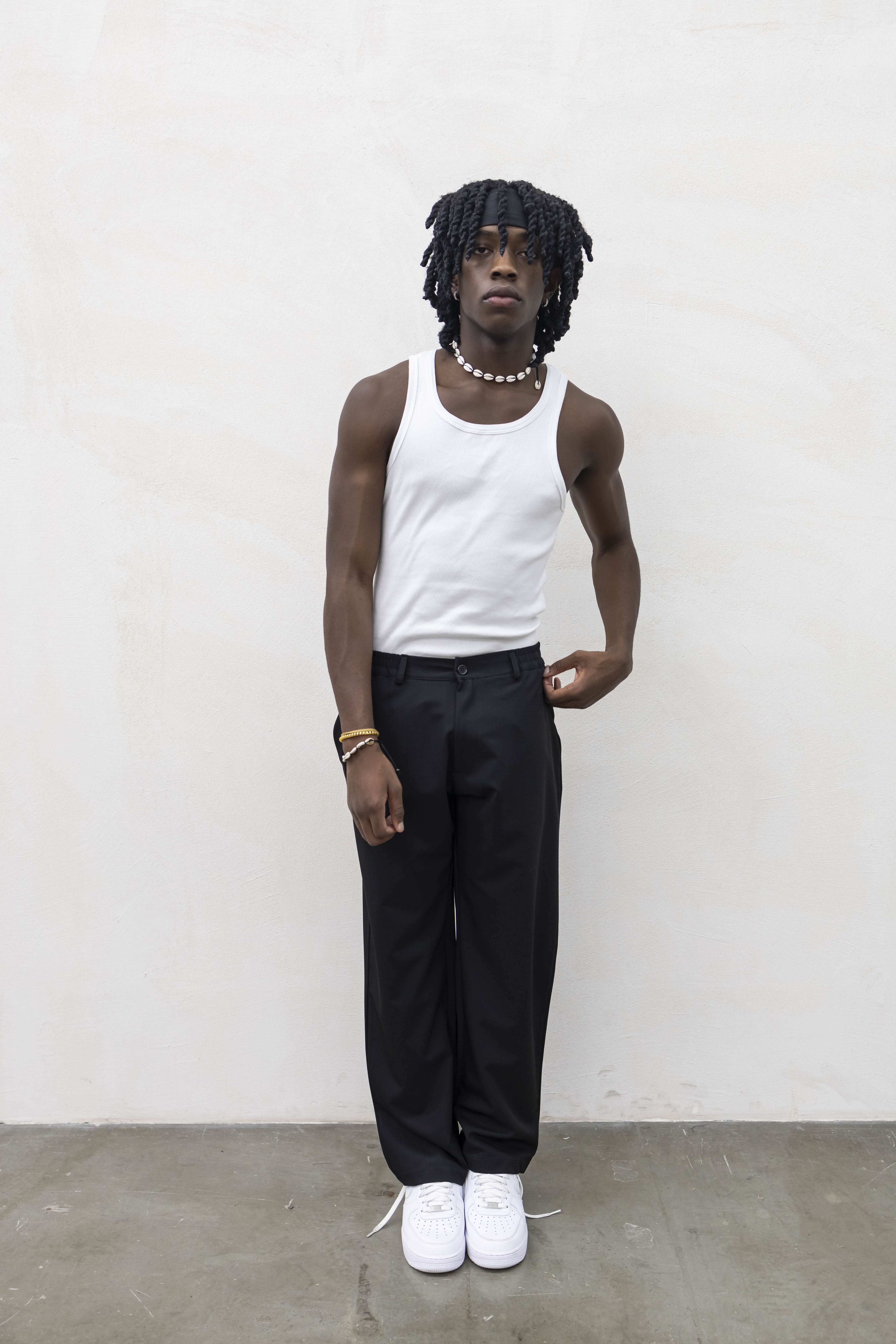 Pantaloni Uomo Eleganti Relaxed Fit – Nero Classico