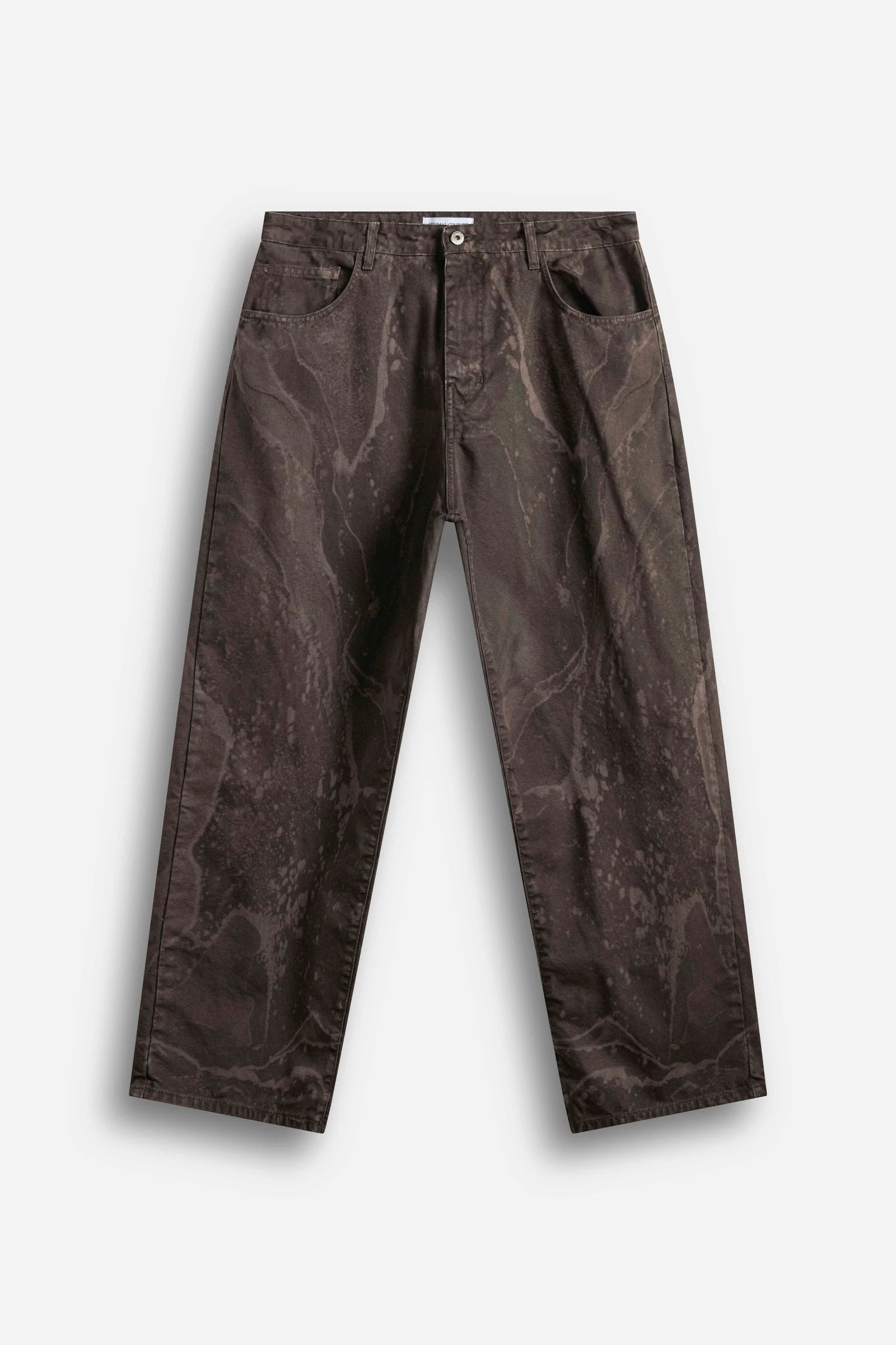 Jeans Balloon Marmory Brown Minimal Couture