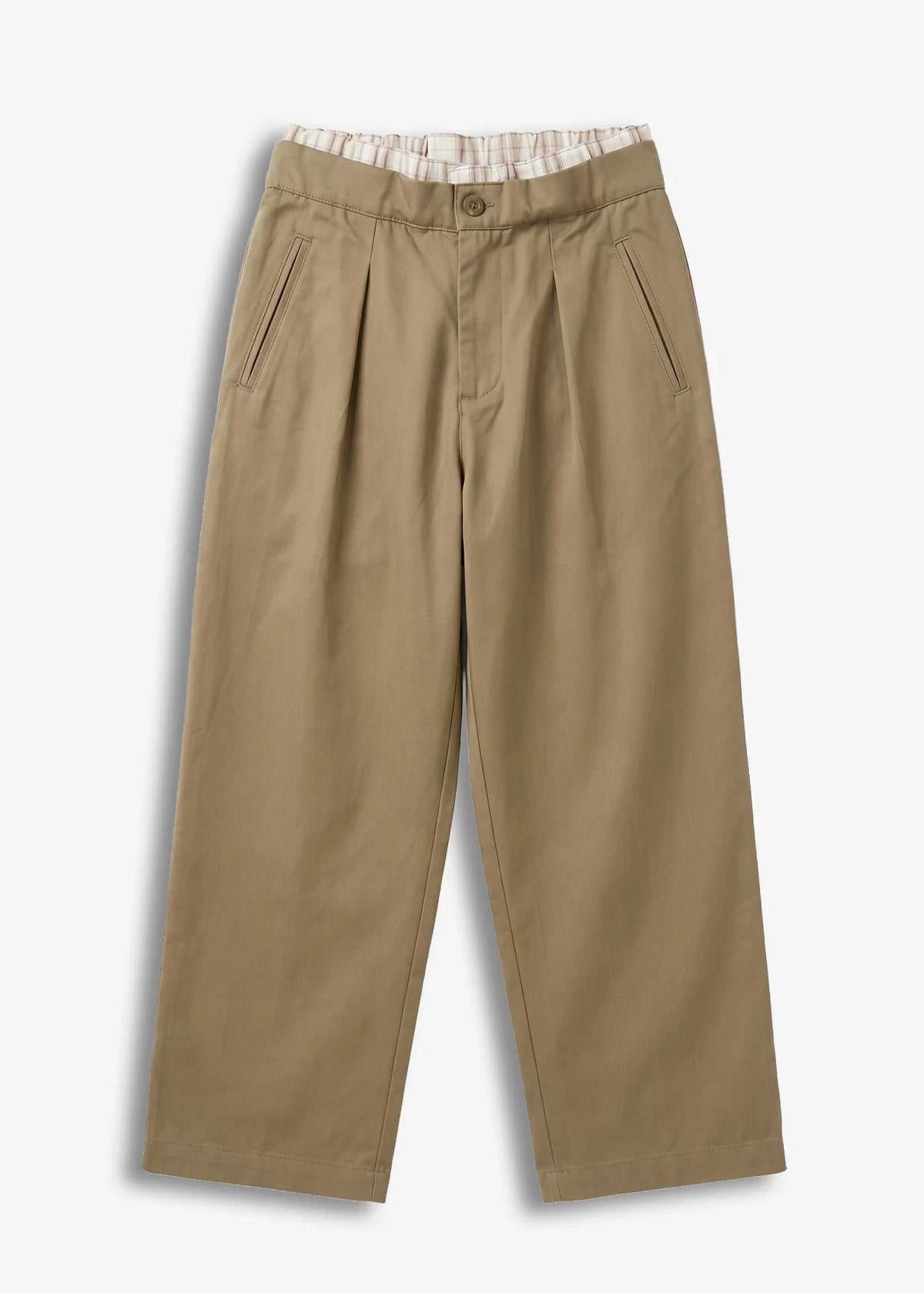 Pantaloni C/inserto Boxer Beige Minimal Couture