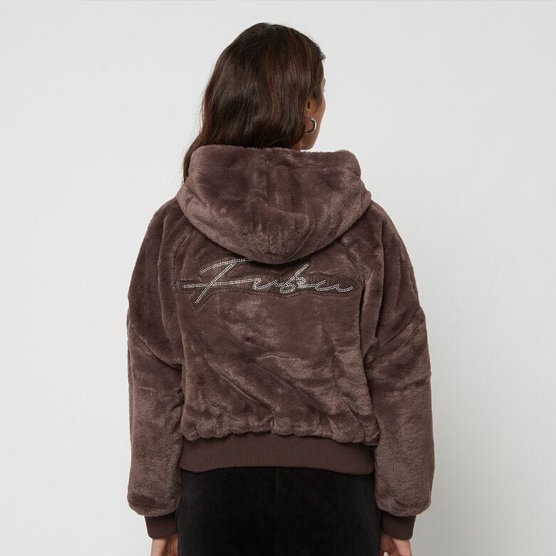 Jacket Brown Fubu - Signature Rhinestone Fur FW224-022-1