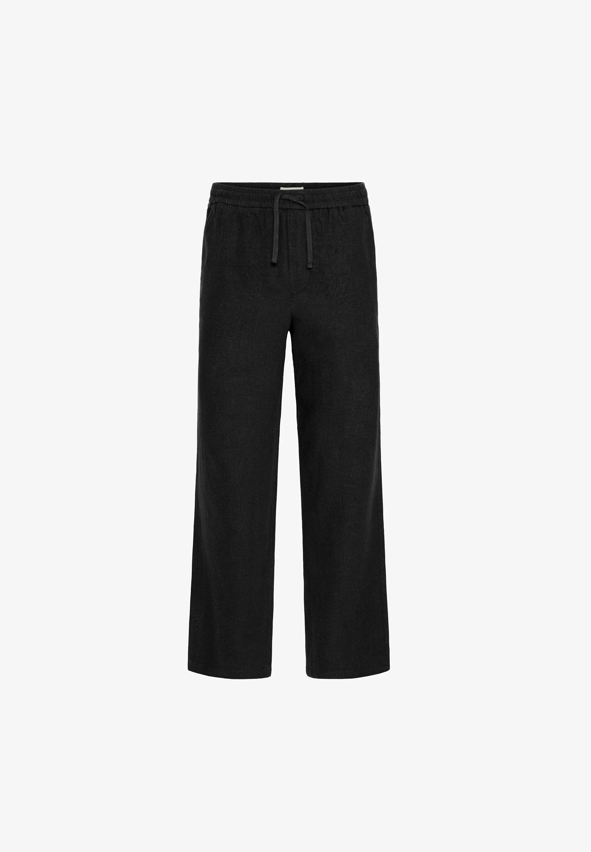 Pantalone in lino Solid Black