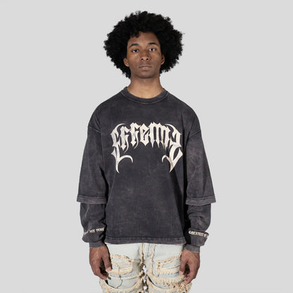 Longsleeve GOAT-Washed Black Edition