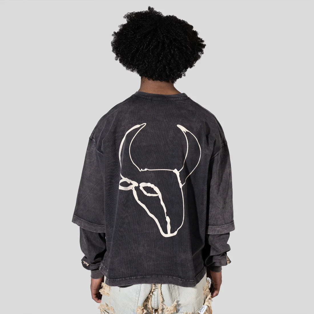 Longsleeve GOAT-Washed Black Edition