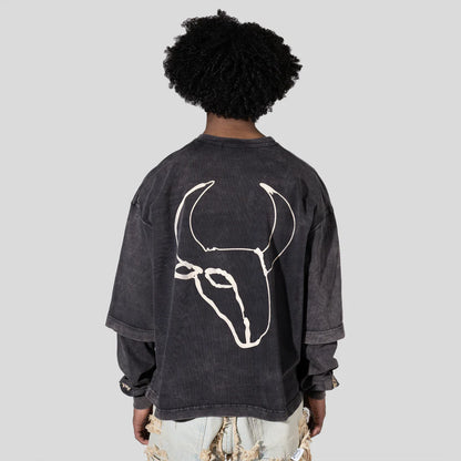 Longsleeve GOAT-Washed Black Edition