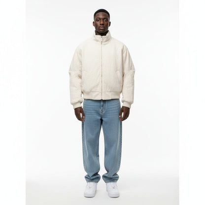 Bomber Streetwear panna - Stile e Comfort