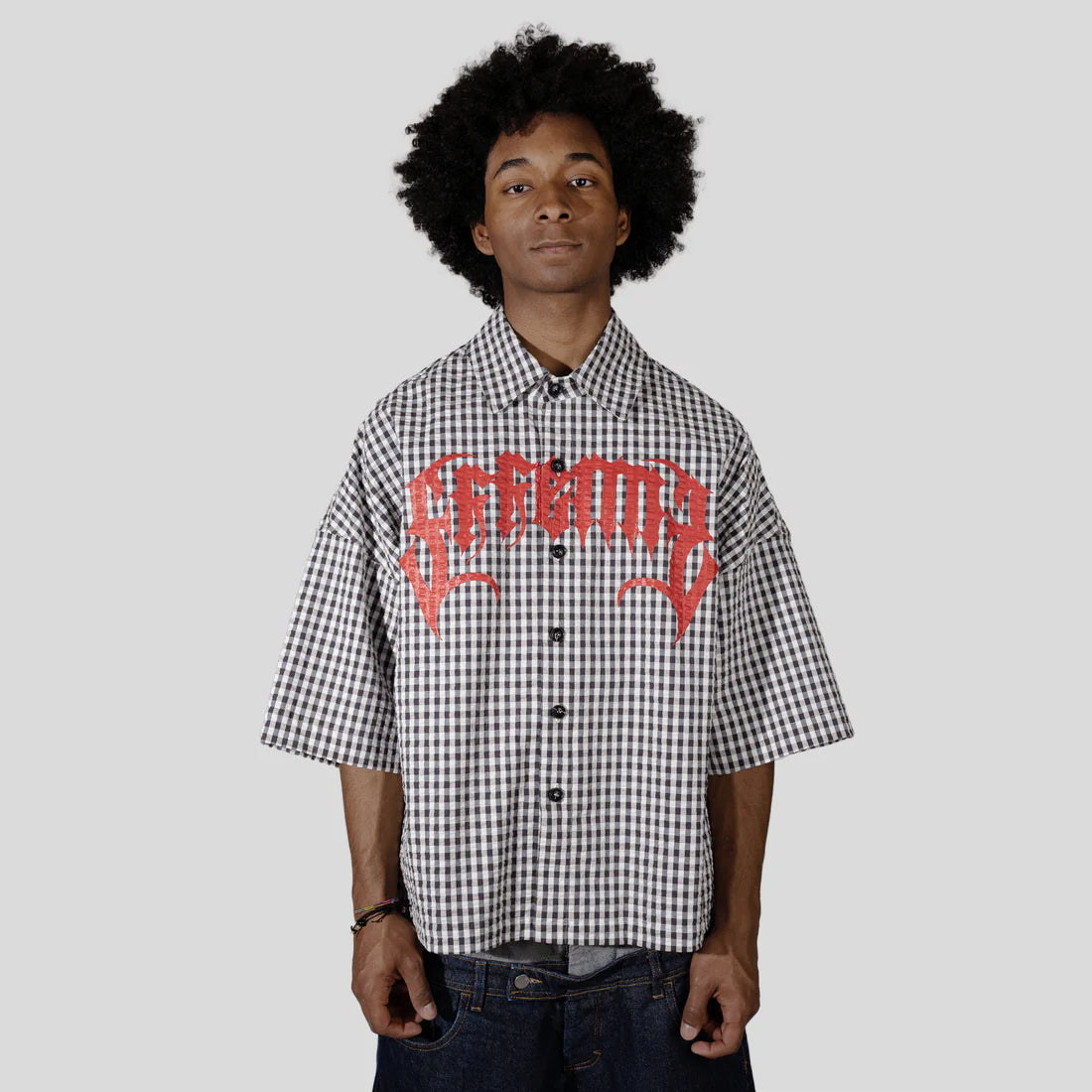 Shirt Goat Black And White