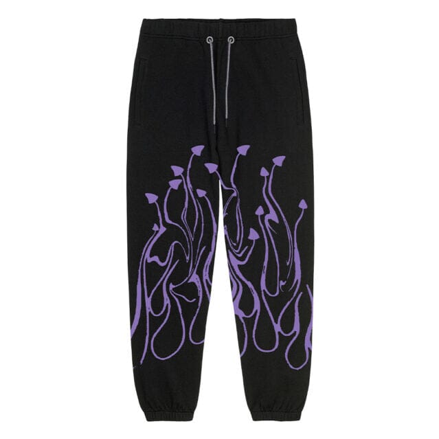 Pantalone Mushroom flame Nero/Viola