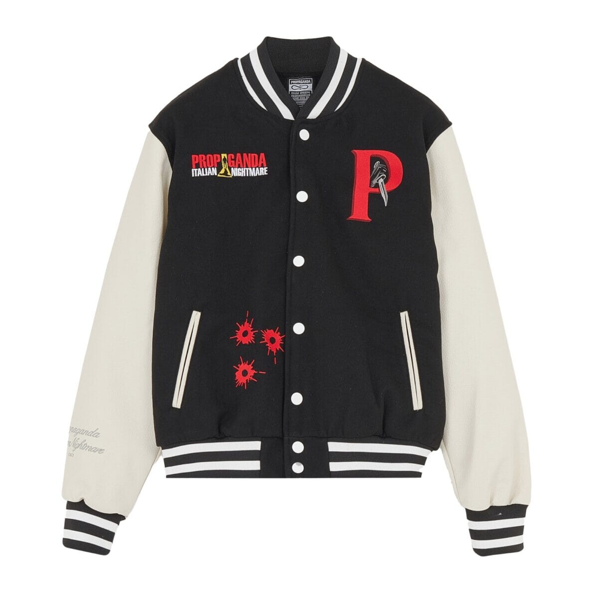 Giubotto Nightmare Varsity Black/White