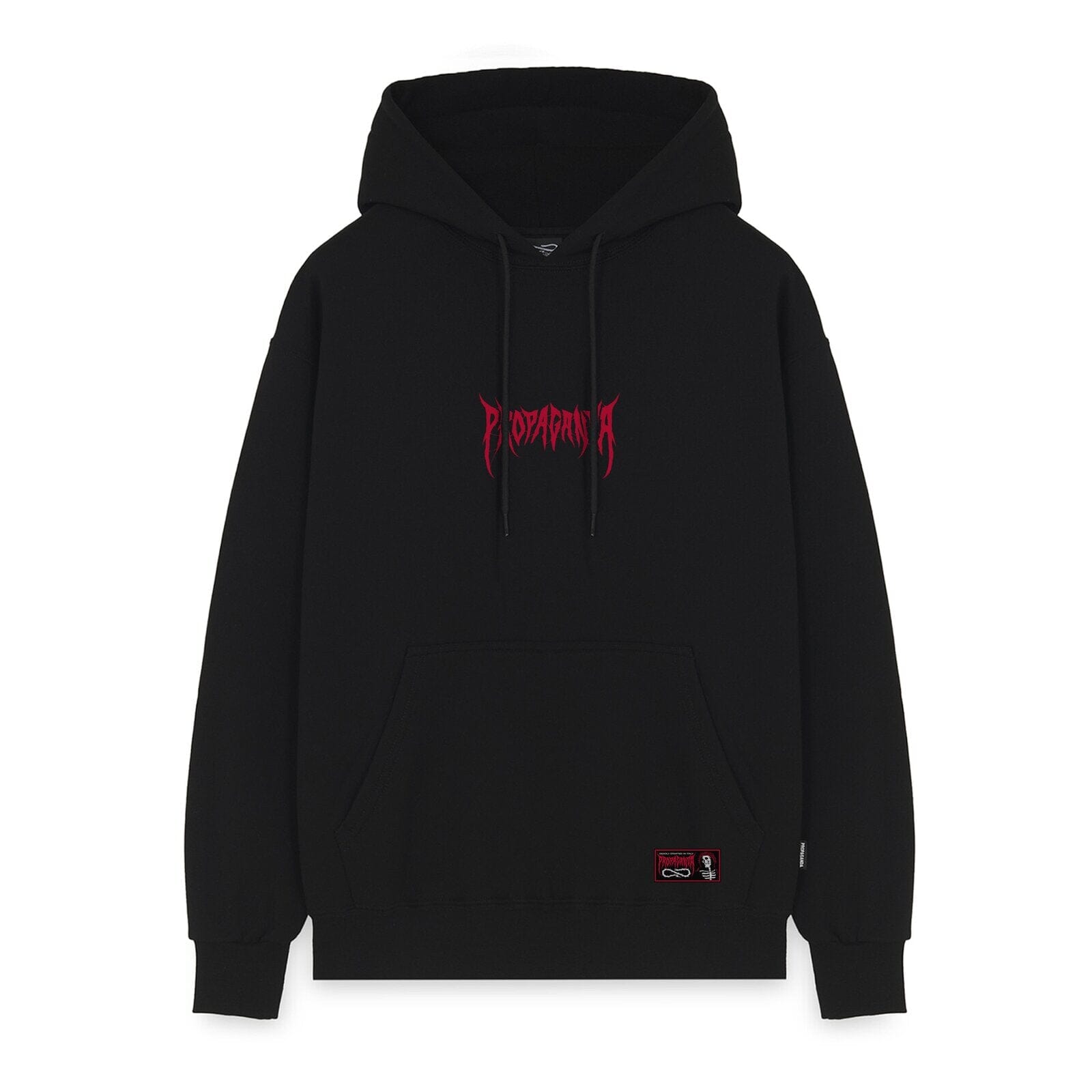 Felpa Propaganda Ribs Crown Hoodie Black