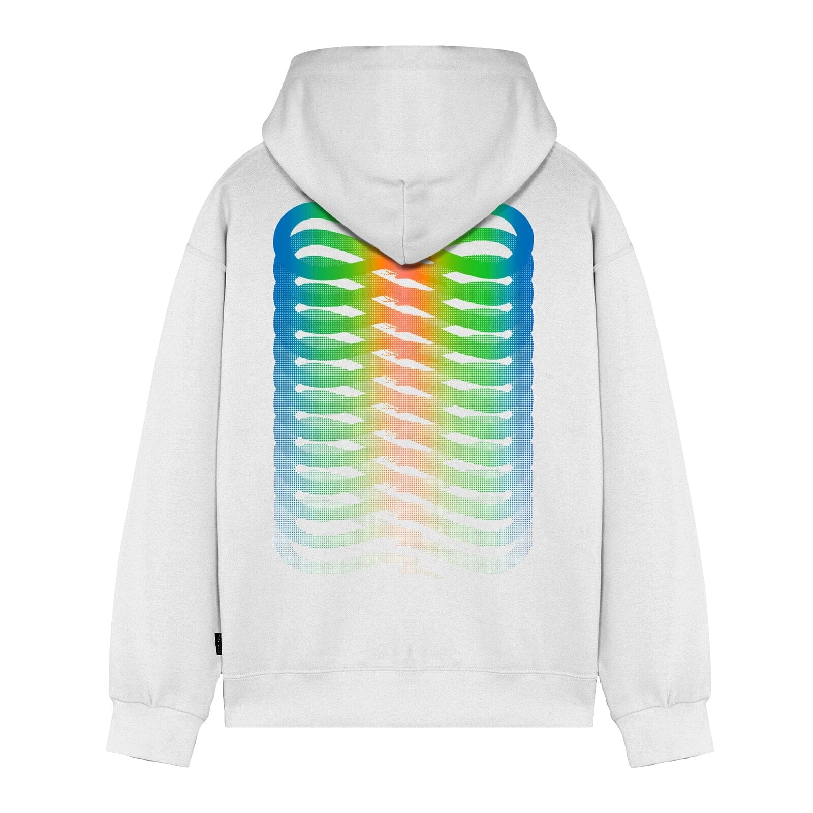 Felpa Propaganda Ribs Neon Hoodie White