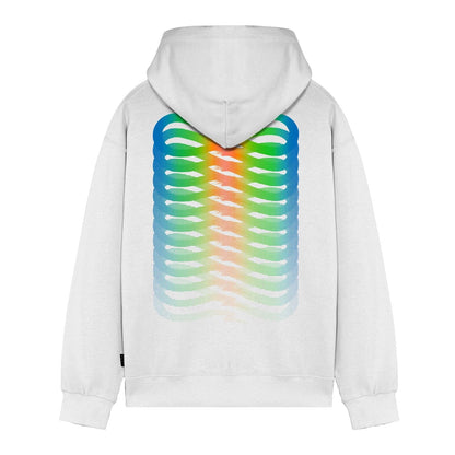 Felpa Propaganda Ribs Neon Hoodie White