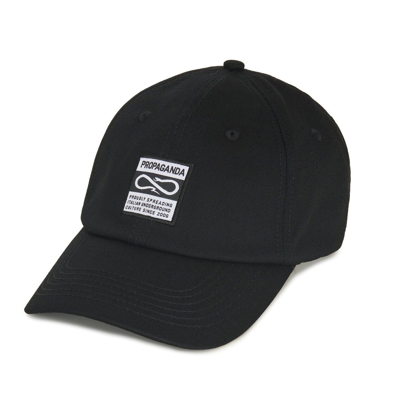 Cappello Propaganda Label Dad Hat Black