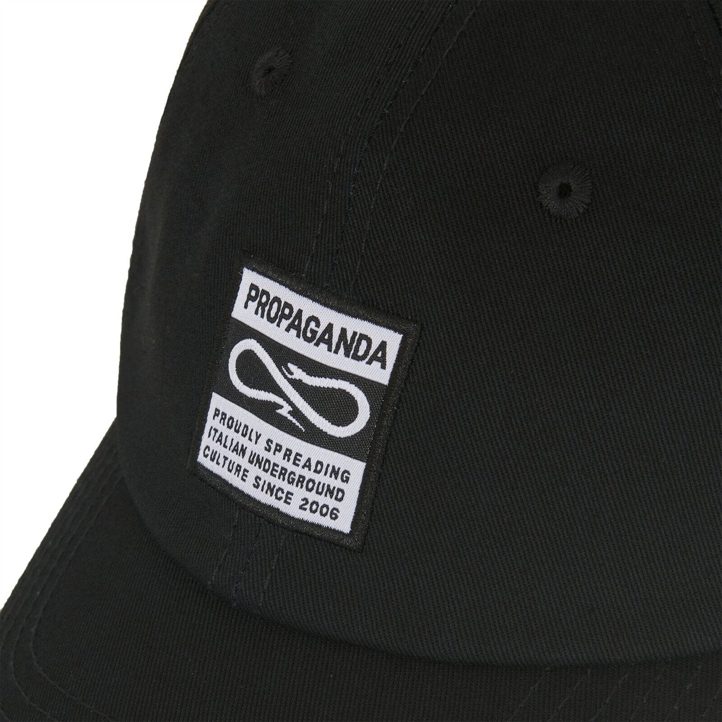 Cappello Propaganda Label Dad Hat Black