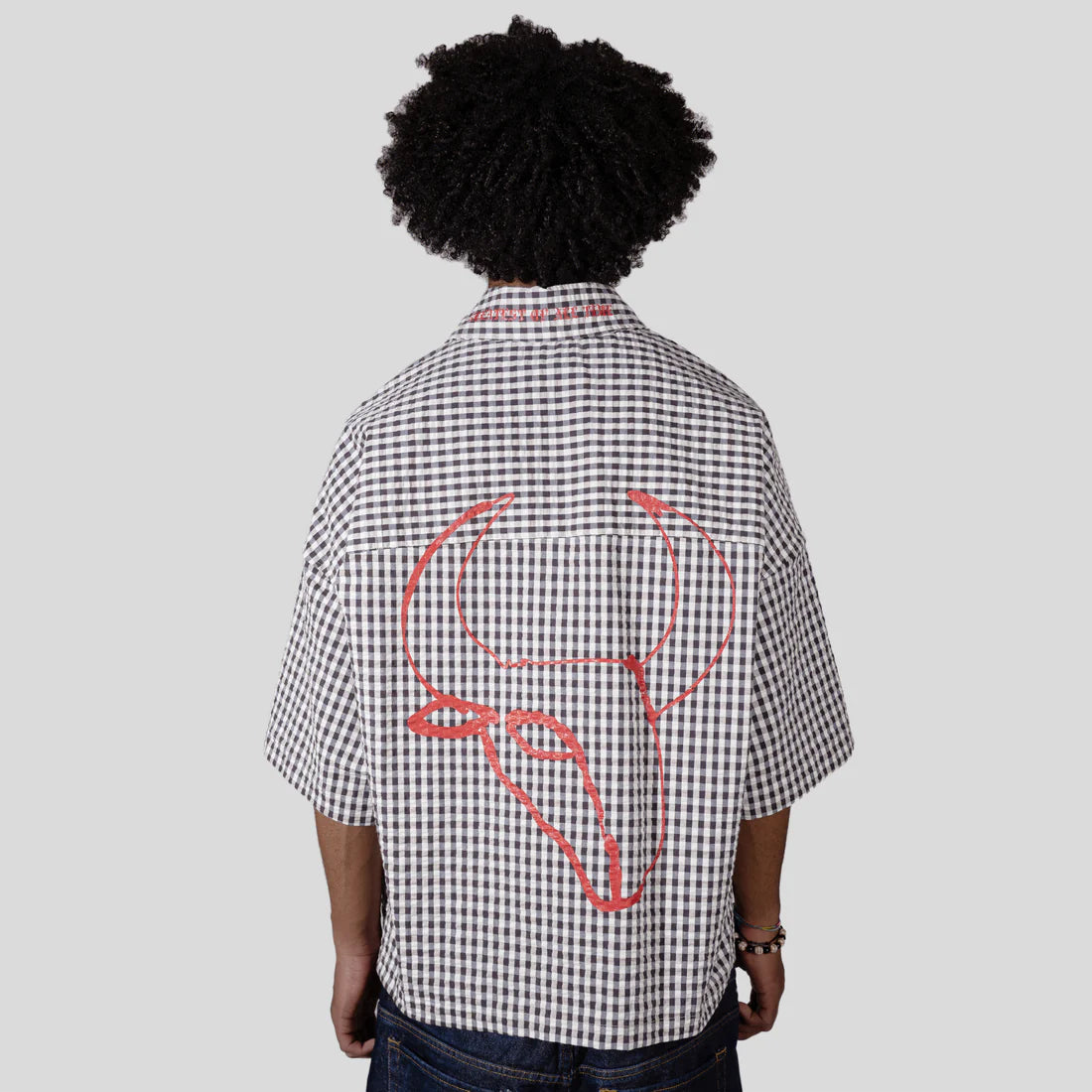 Shirt Goat Black And White