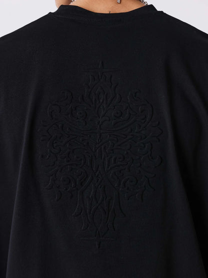 T-shirt PXP con motivo in rilievo Nera