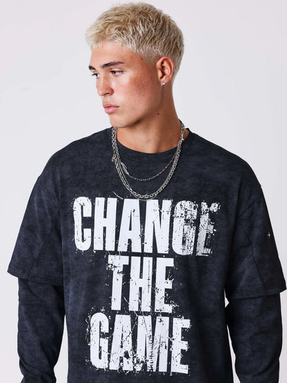 Longsleeve PXP "Change The Game" Grafica Grunge