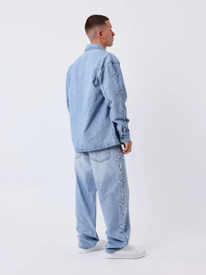 Jeans PXP con inserti polaris
