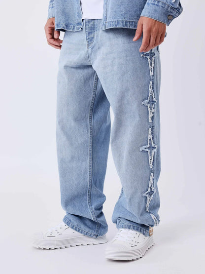 Jeans PXP con inserti polaris