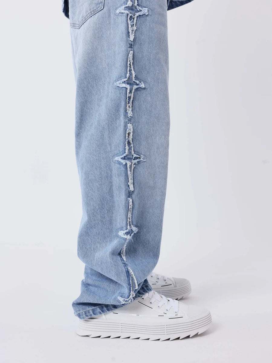 Jeans PXP con inserti polaris