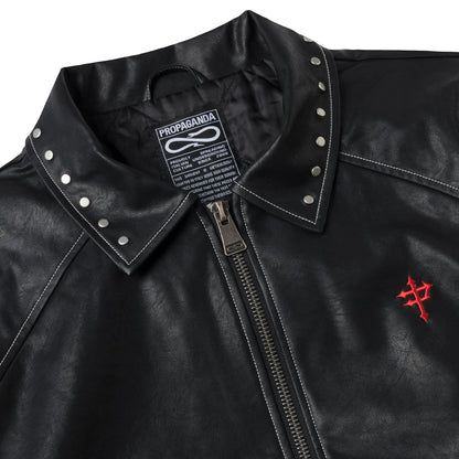 Giubbotto Propaganda in pelle Capital Varsity