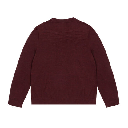Maglione Ribs Propaganda Burgundy