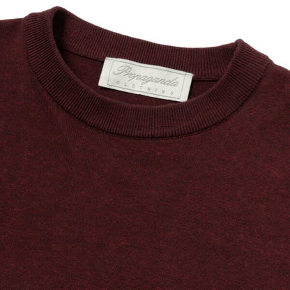 Maglione Ribs Propaganda Burgundy