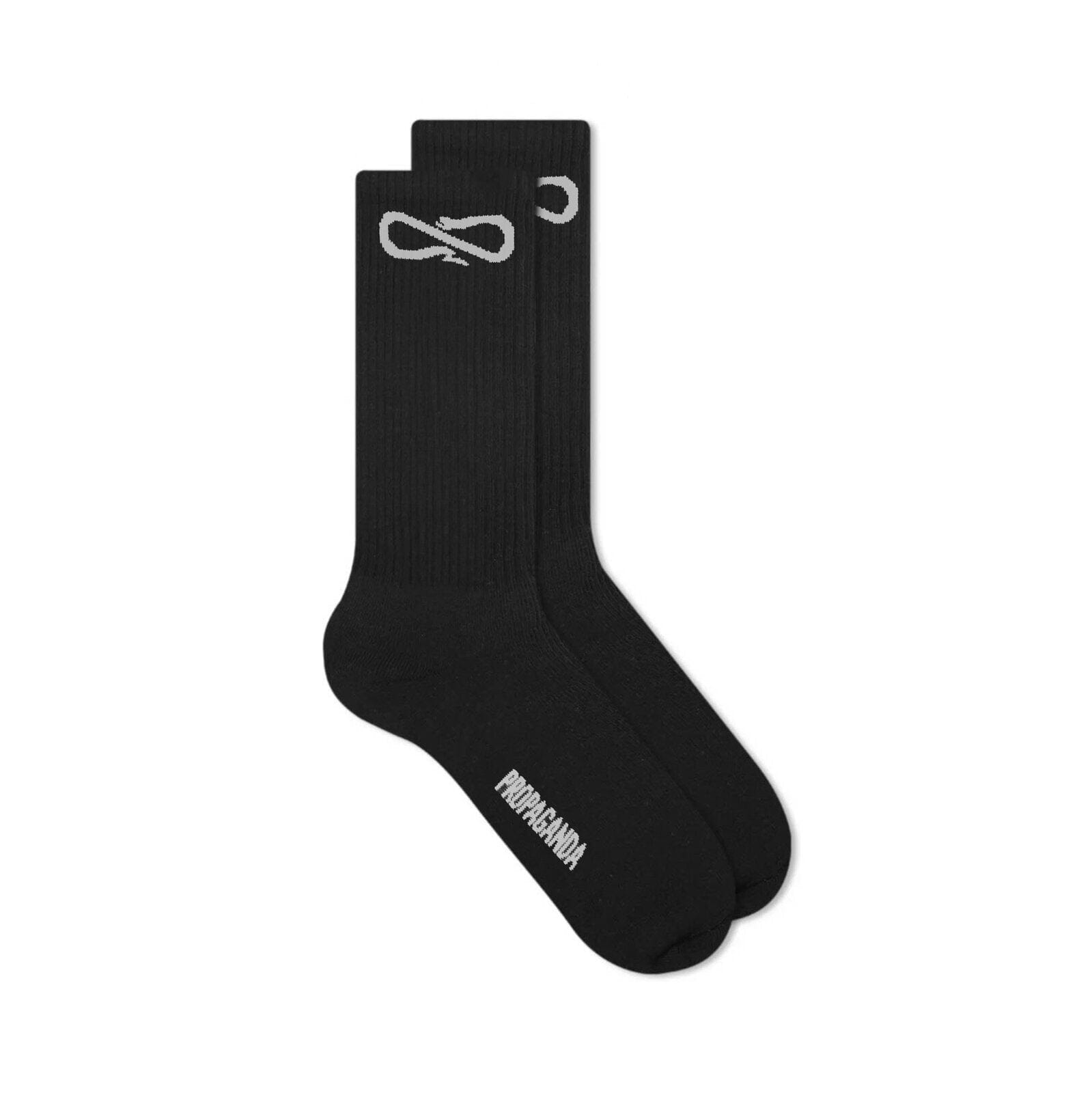 Calzini Propaganda Logo Socks Black