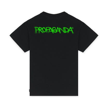 T-shirt Propaganda Logo Spray Nera