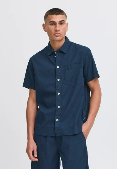 Camicia Solid insignia blue
