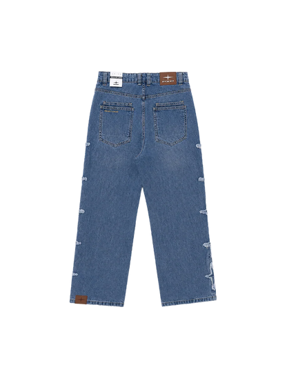 Jeans PXP con inserti polaris