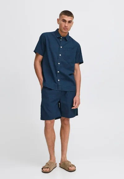 Camicia Solid insignia blue