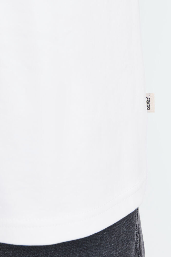 T-shirt Grafica Bianca Solid