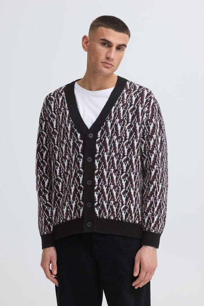 Cardigan Borgogna Solid
