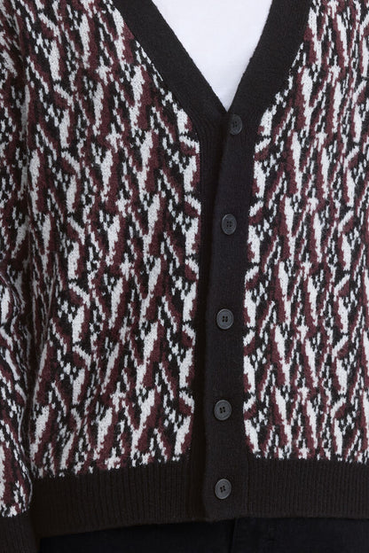 Cardigan Borgogna Solid