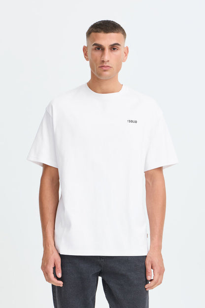 T-shirt Grafica Bianca Solid