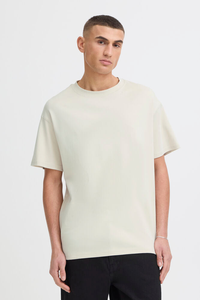 T-shirt basic crema Solid