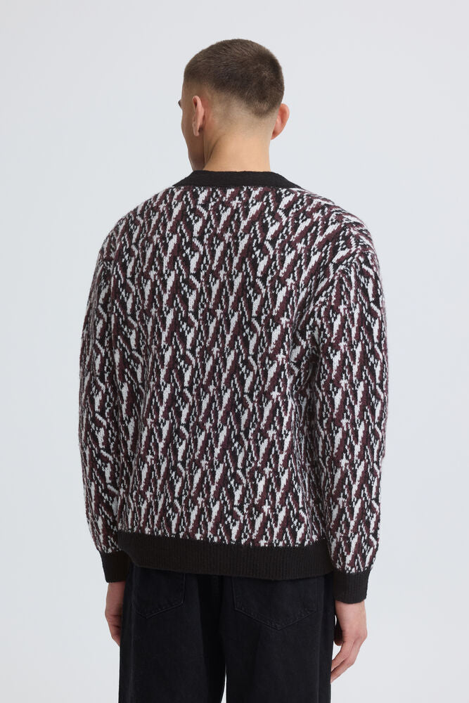 Cardigan Borgogna Solid